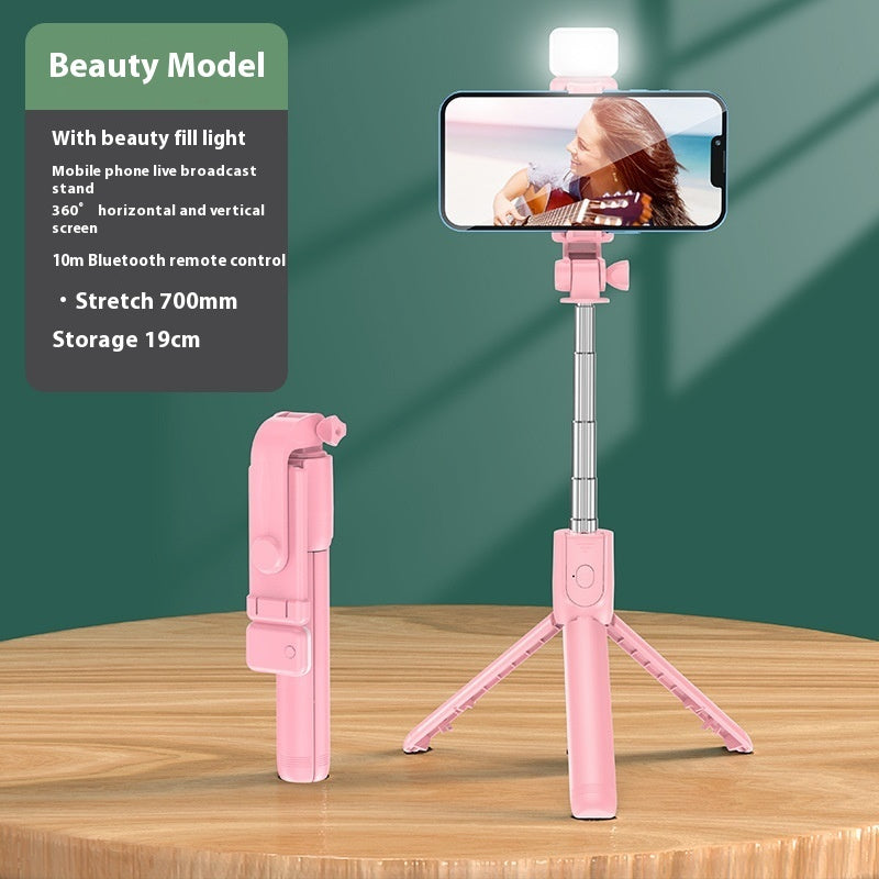 Mobile Phone Bluetooth Selfie Stick Tripod Self Timer