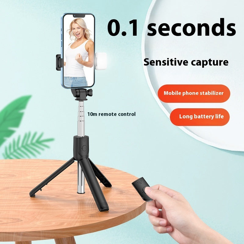 Mobile Phone Bluetooth Selfie Stick Tripod Self Timer