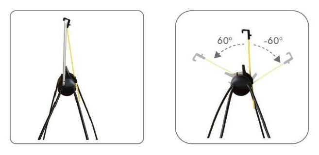 Angle adjustment Tablet Stand with Flexible Leg