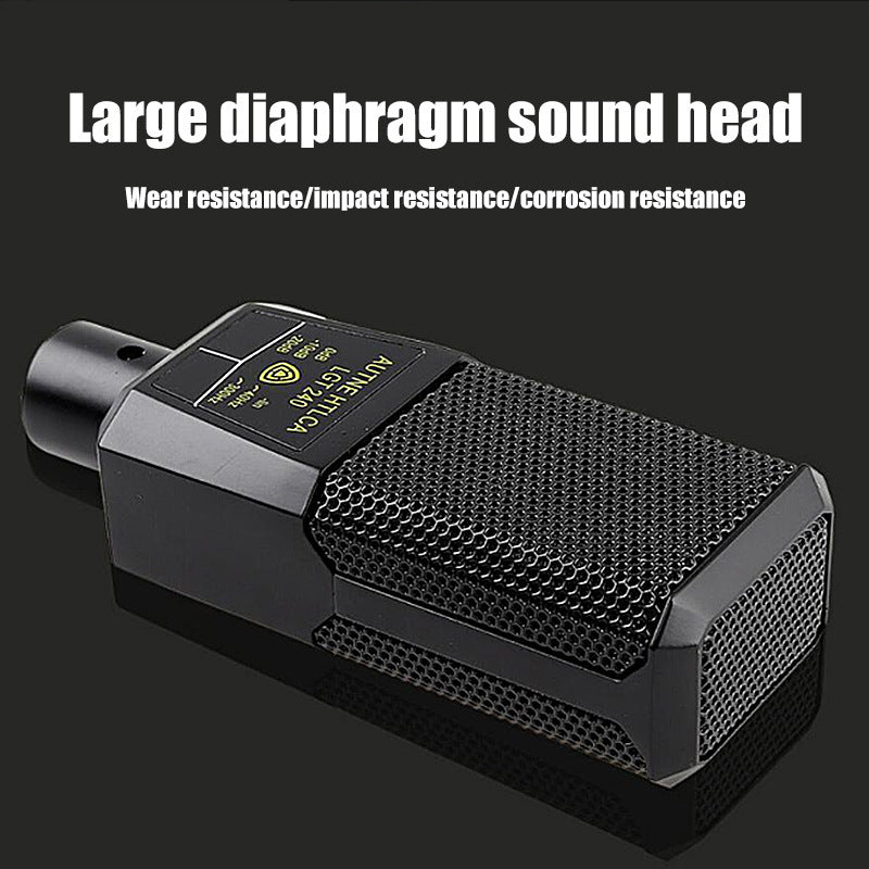 Recording Capacitor Microphone Sound Card Set