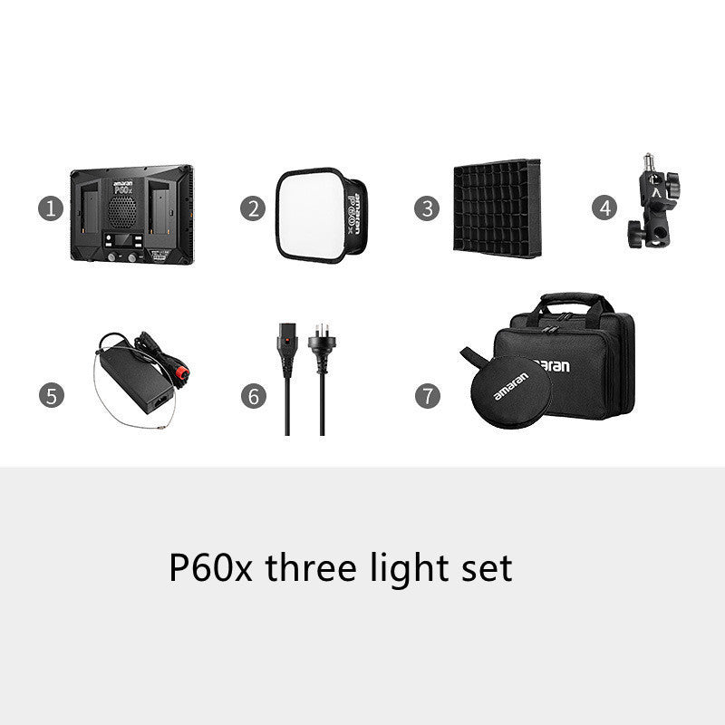 P60x Photography LED Film And Television Flat Panel Soft Fill Light