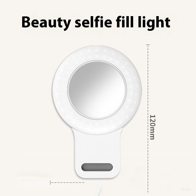 Clip-on Ring Live Streaming Lighting Lamp Three-color Dimming